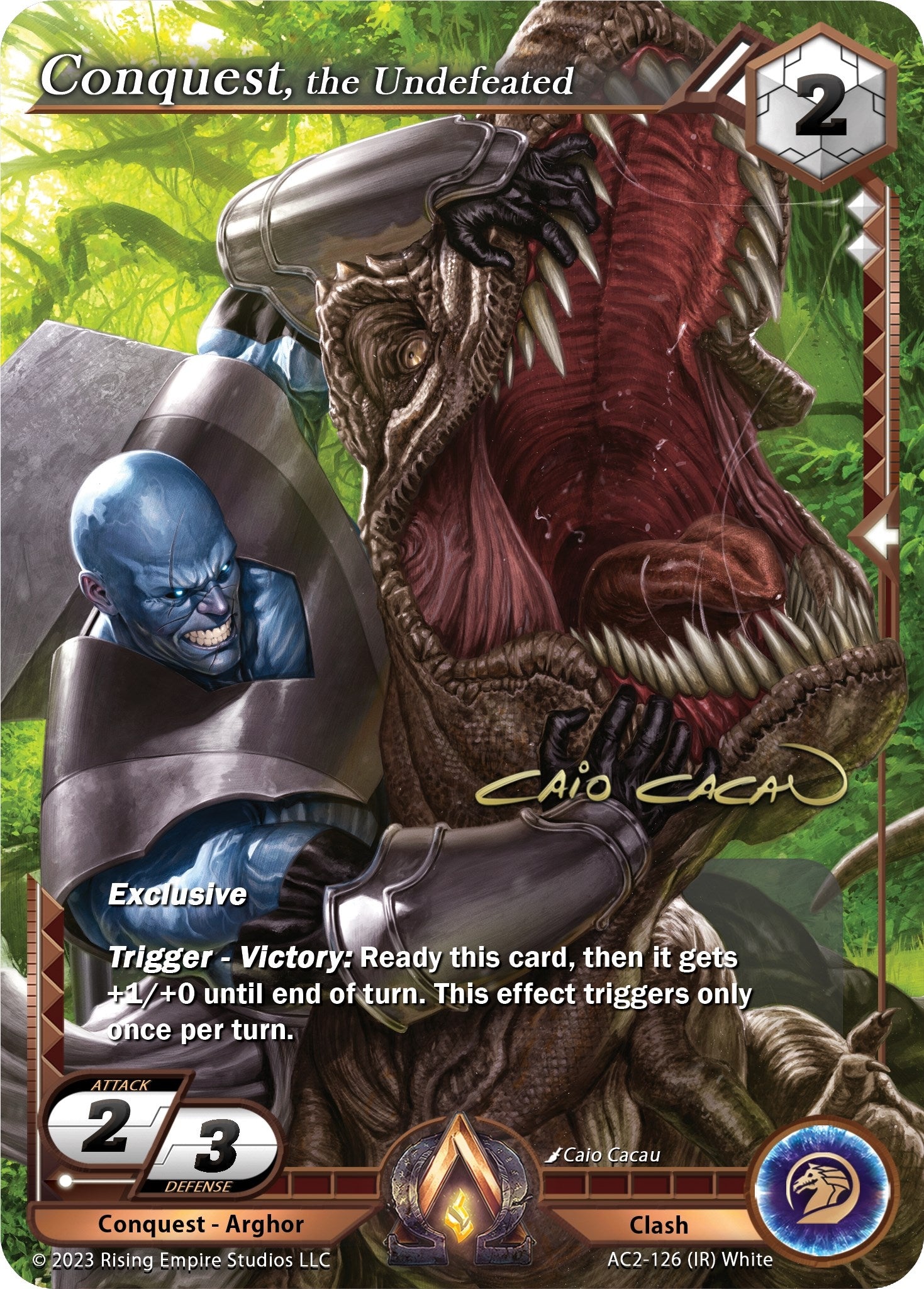 Image for Conquest, the Undefeated (Iconic Rare) (Clashgrounds) (AC2-126) - Alpha Clash