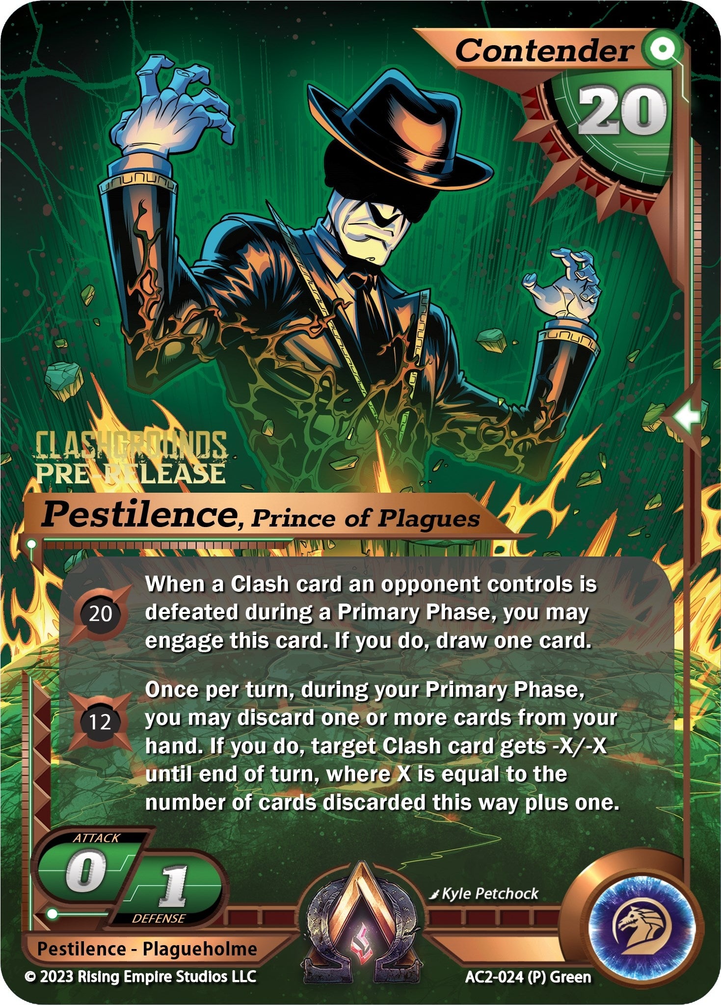 Image for Pestilence, Prince of Plagues (Pre-Release) (Clashgrounds) (AC2-024) - Alpha Clash