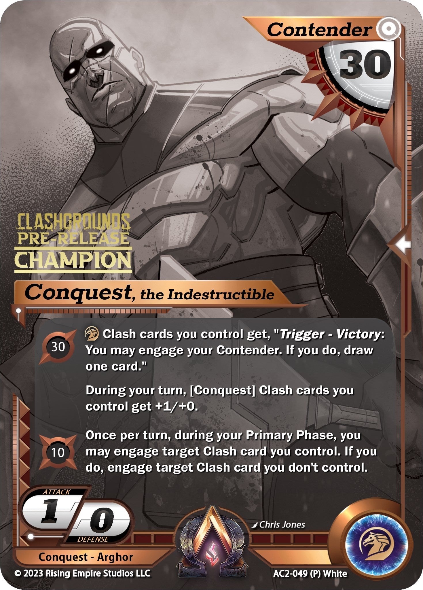 Image for Conquest, the Indestructible (Pre-Release Champion) (Clashgrounds) (AC2-049) - Alpha Clash