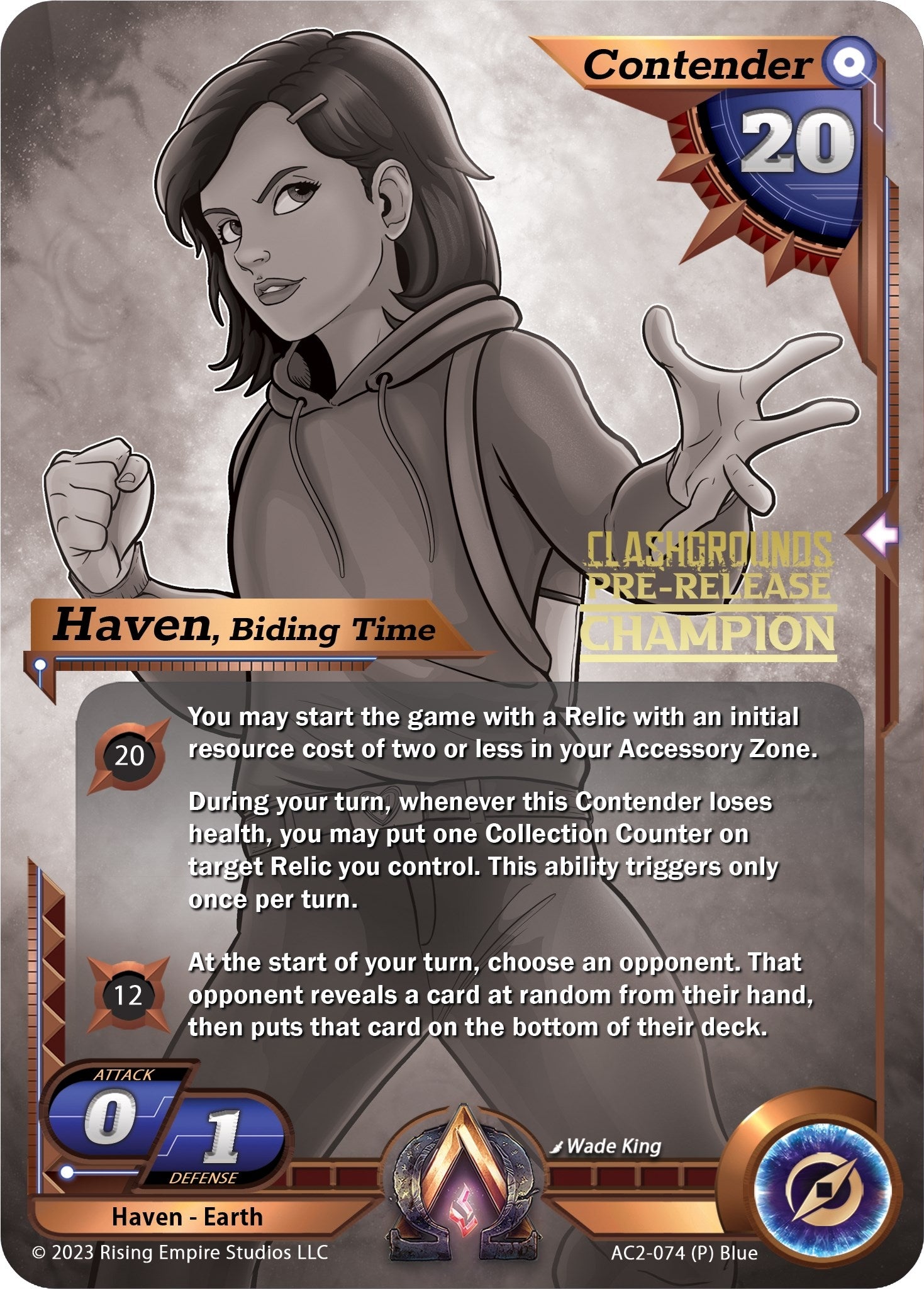 Image for Haven, Biding Time (Pre-Release Champion) (Clashgrounds) (AC2-074) - Alpha Clash