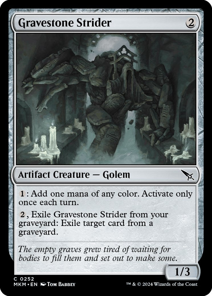 Image for Gravestone Strider (Murders at Karlov Manor) (252) - Magic: The Gathering