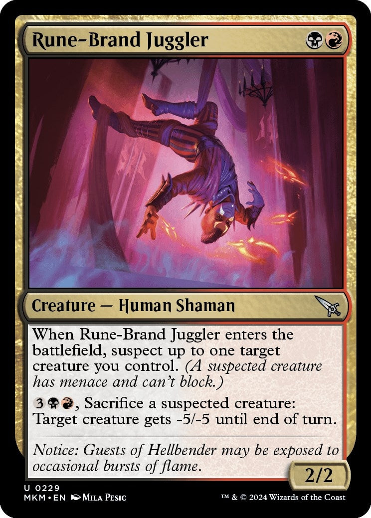 Image for Rune-Brand Juggler (Murders at Karlov Manor) (229) - Magic: The Gathering
