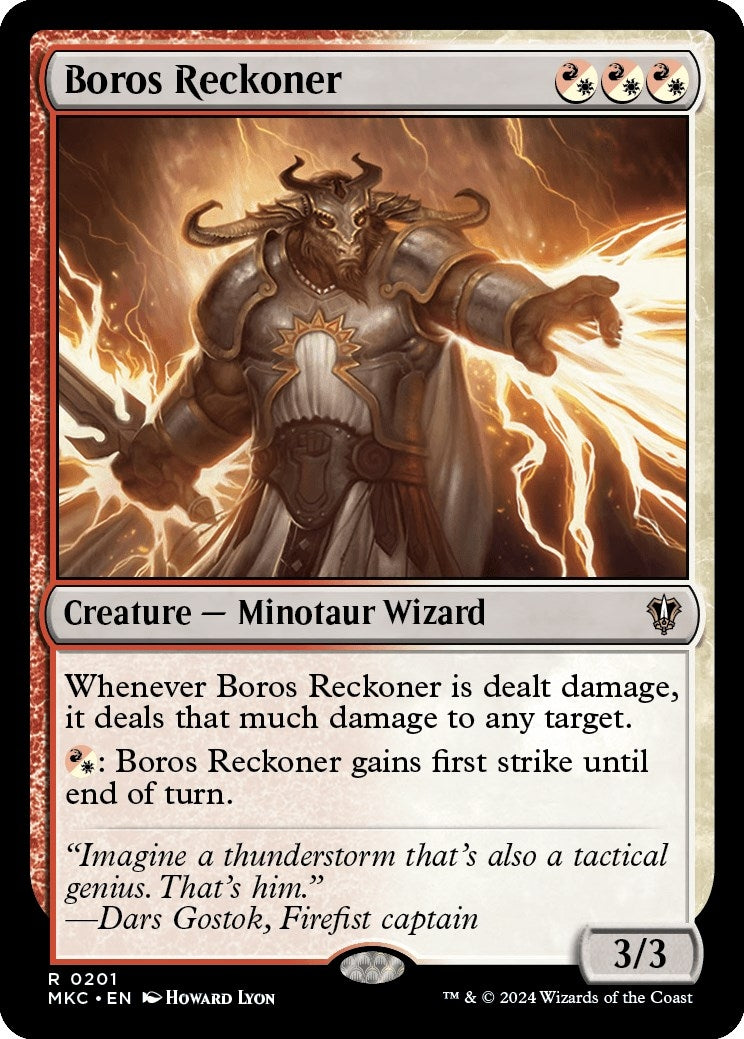 Image for Boros Reckoner (Commander: Murders at Karlov Manor) (201) - Magic: The Gathering