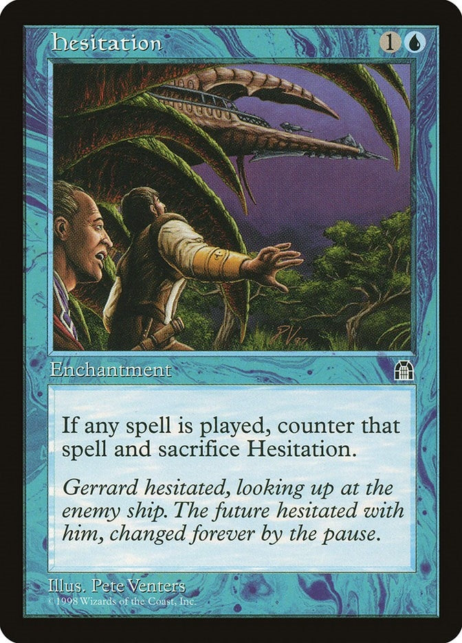 Image for Hesitation (Stronghold) - Magic: The Gathering