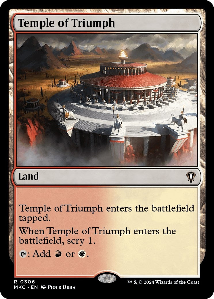 Image for Temple of Triumph (Commander: Murders at Karlov Manor) (306) - Magic: The Gathering