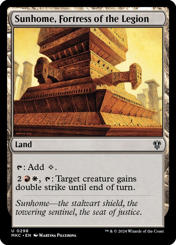 Image for Sunhome, Fortress of the Legion (Commander: Murders at Karlov Manor) (298) - Magic: The Gathering