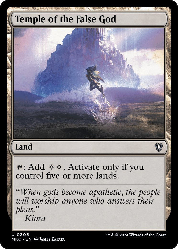 Image for Temple of the False God (Commander: Murders at Karlov Manor) (305) - Magic: The Gathering