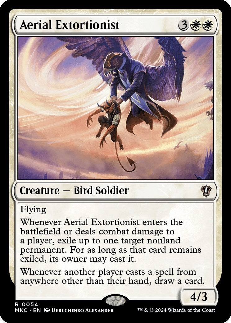 Image for Aerial Extortionist (Commander: Murders at Karlov Manor) (54) - Magic: The Gathering