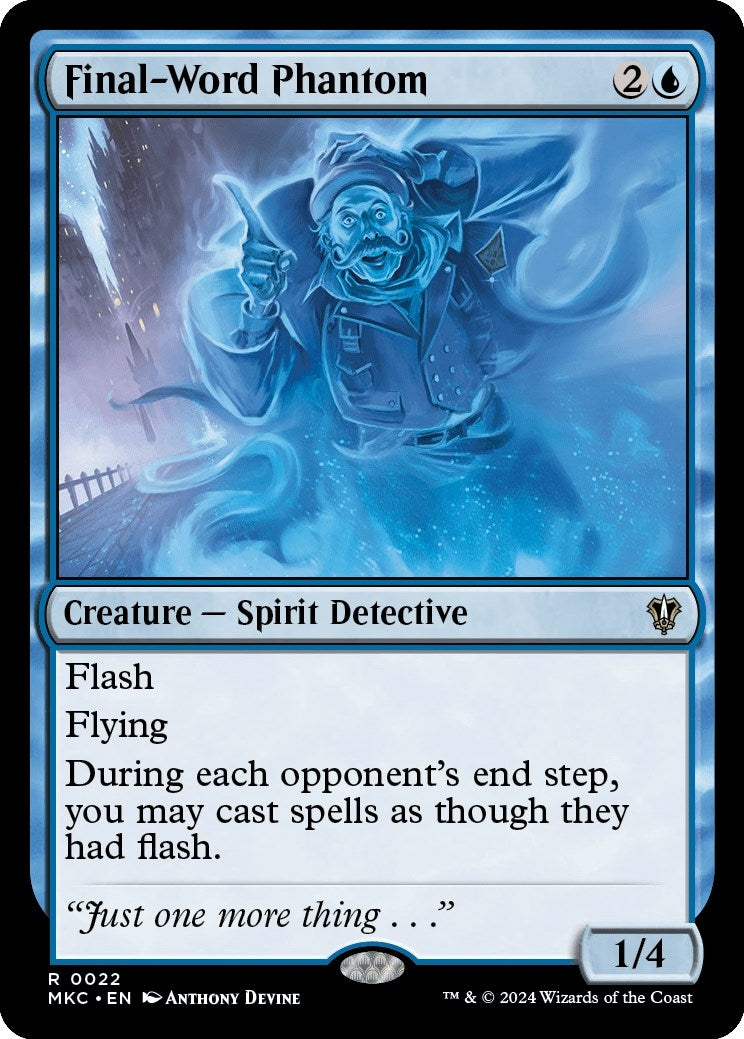 Image for Final-Word Phantom (Commander: Murders at Karlov Manor) (22) - Magic: The Gathering