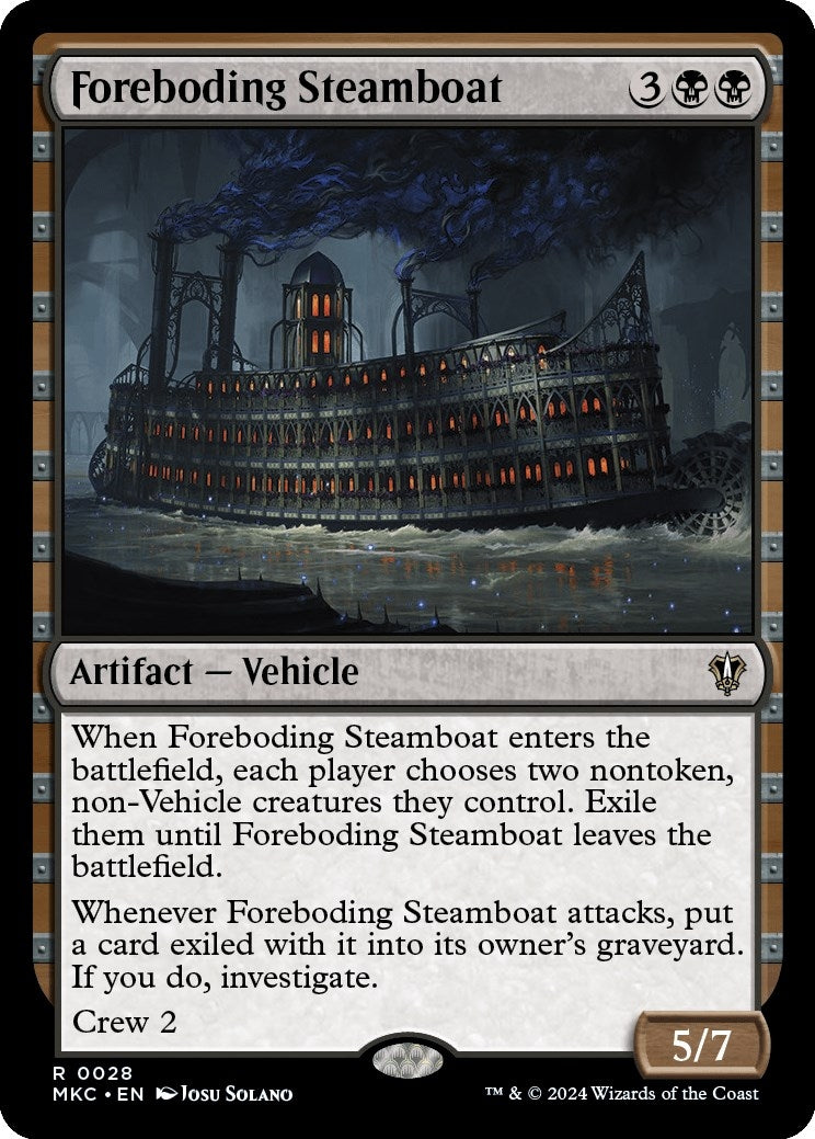 Image for Foreboding Steamboat (Commander: Murders at Karlov Manor) (28) - Magic: The Gathering
