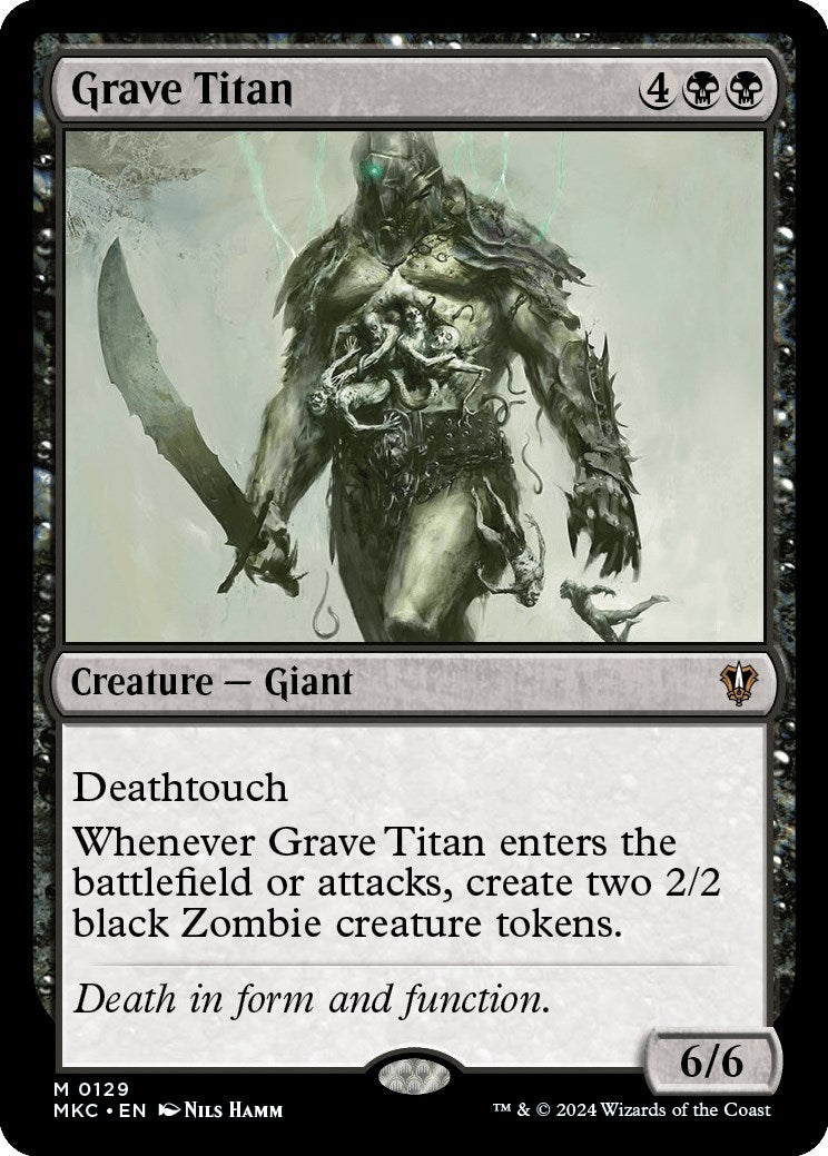 Image for Grave Titan (Commander: Murders at Karlov Manor) (129) - Magic: The Gathering