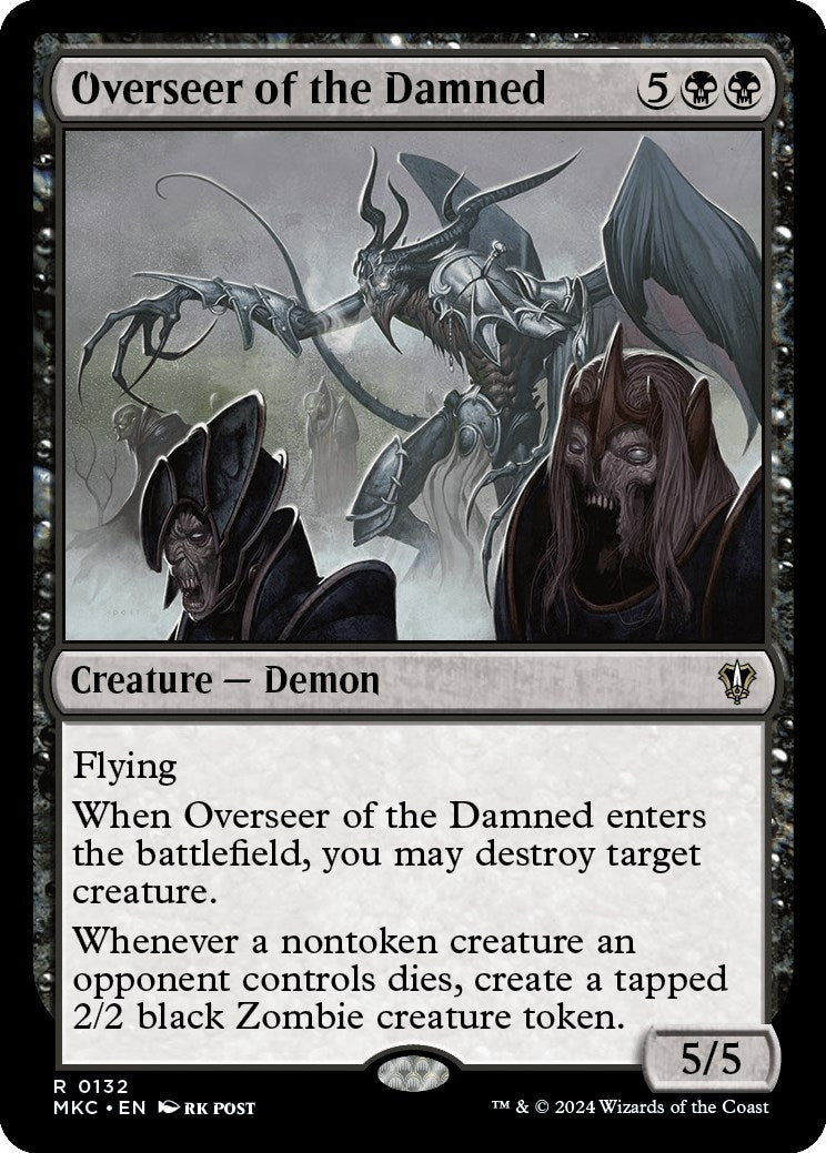 Image for Overseer of the Damned (Commander: Murders at Karlov Manor) (132) - Magic: The Gathering