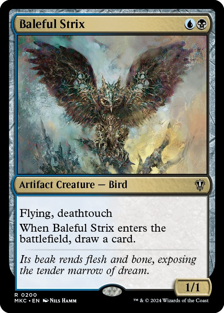 Image for Baleful Strix (Commander: Murders at Karlov Manor) (200) - Magic: The Gathering