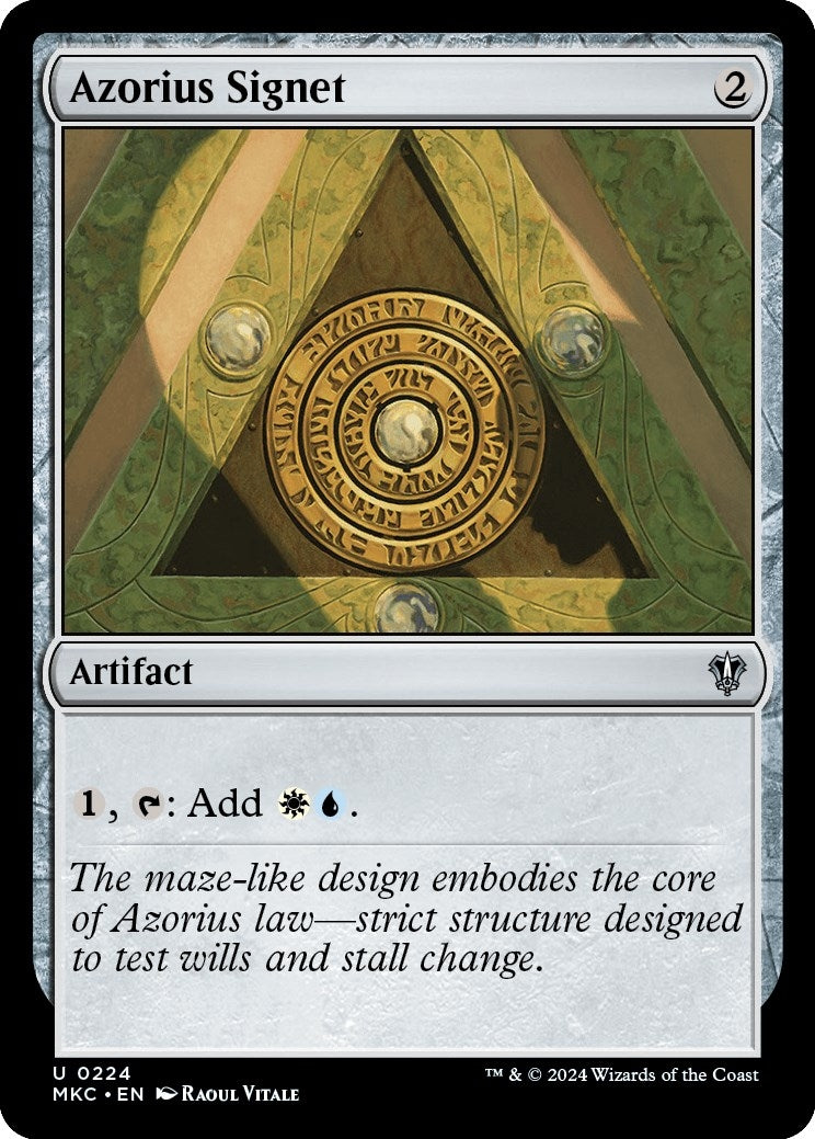 Image for Azorius Signet (Commander: Murders at Karlov Manor) (224) - Magic: The Gathering
