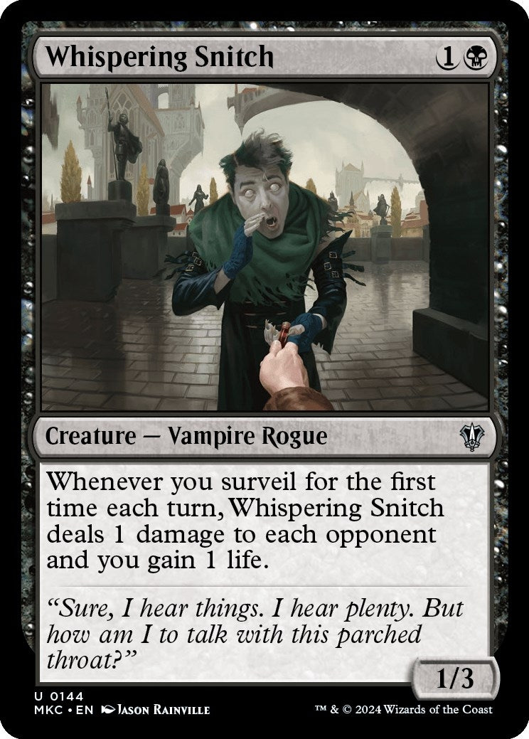 Image for Whispering Snitch (Commander: Murders at Karlov Manor) (144) - Magic: The Gathering