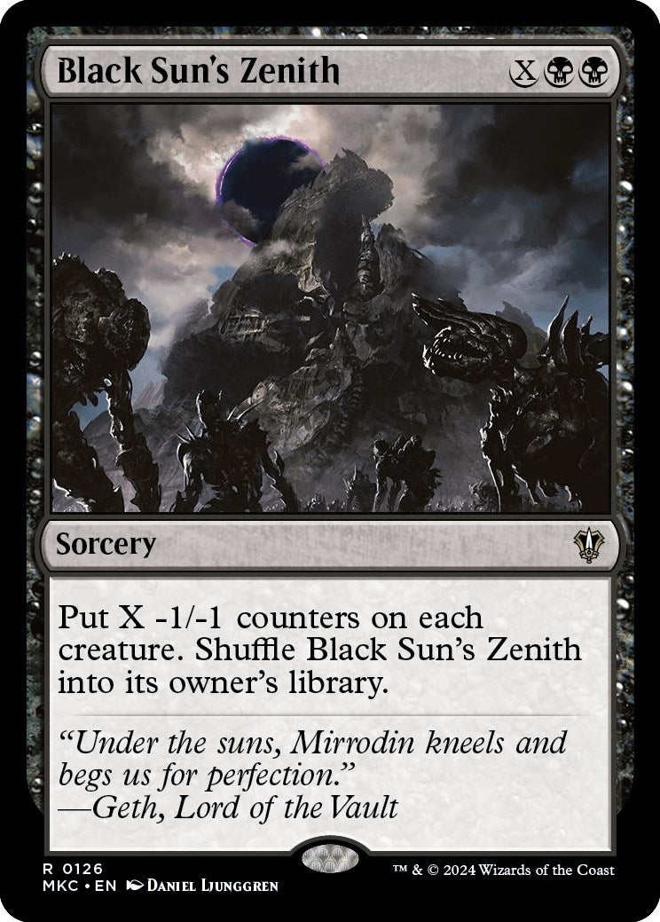 Image for Black Sun's Zenith (Commander: Murders at Karlov Manor) (126) - Magic: The Gathering