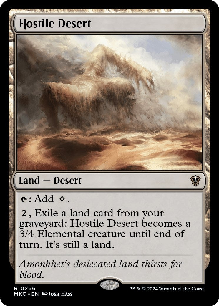 Image for Hostile Desert (Commander: Murders at Karlov Manor) (266) - Magic: The Gathering