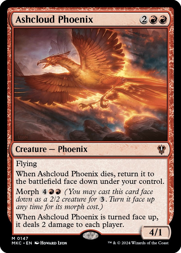 Image for Ashcloud Phoenix (Commander: Murders at Karlov Manor) (147) - Magic: The Gathering