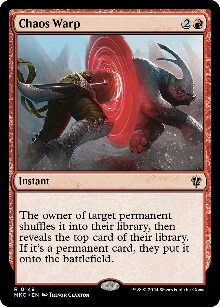 Image for Chaos Warp (Commander: Murders at Karlov Manor) (149) - Magic: The Gathering