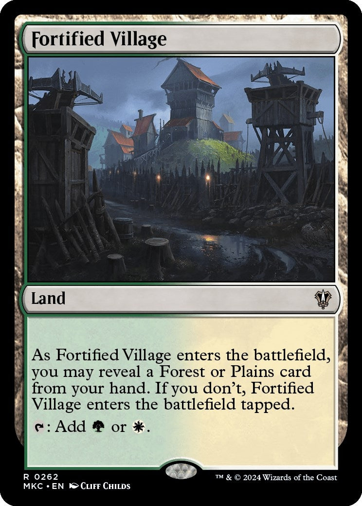 Image for Fortified Village (Commander: Murders at Karlov Manor) (262) - Magic: The Gathering