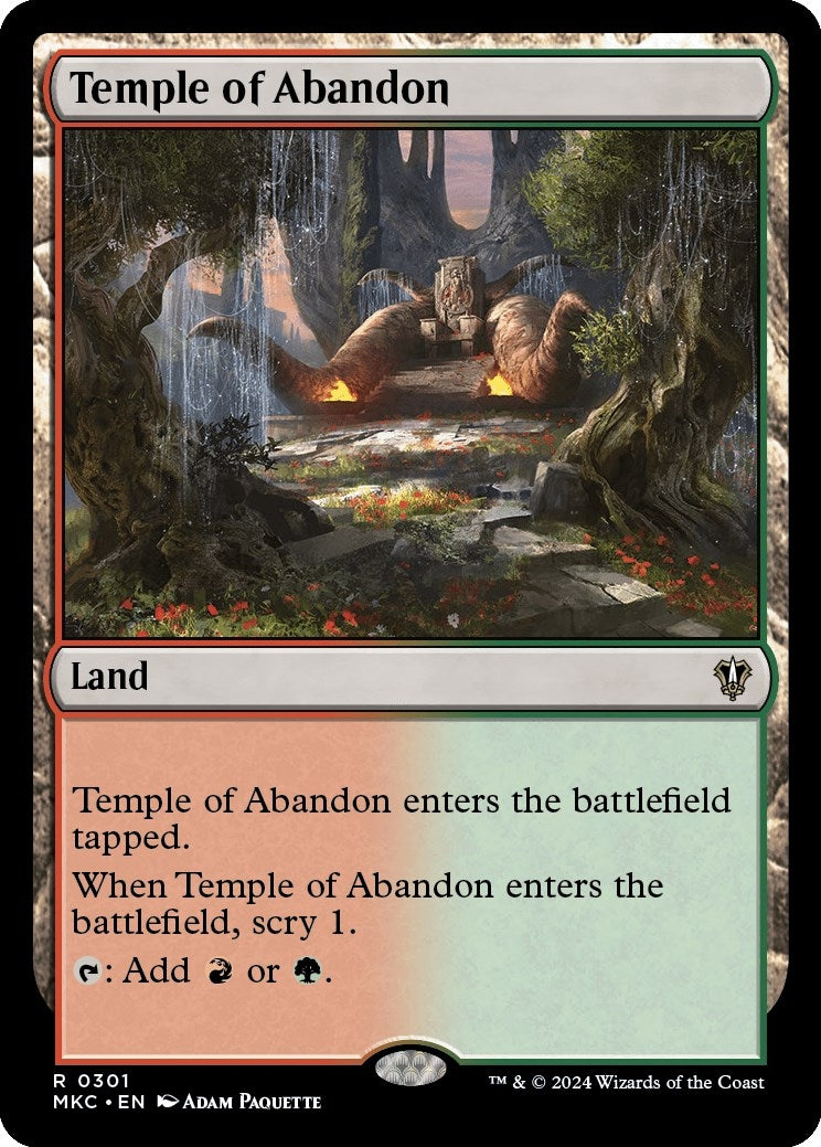 Image for Temple of Abandon (Commander: Murders at Karlov Manor) (301) - Magic: The Gathering