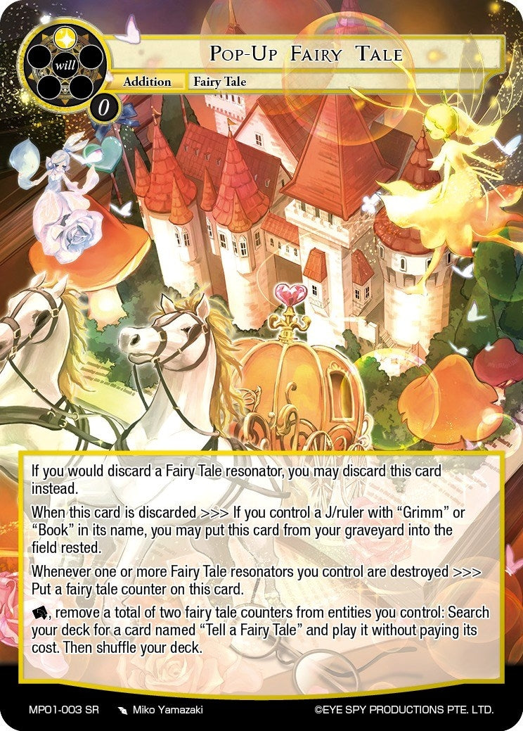 Image for Pop-Up Fairy Tale (Masterpiece "Pilgrim-Memories") (MP01-003 SR) - Force of Will