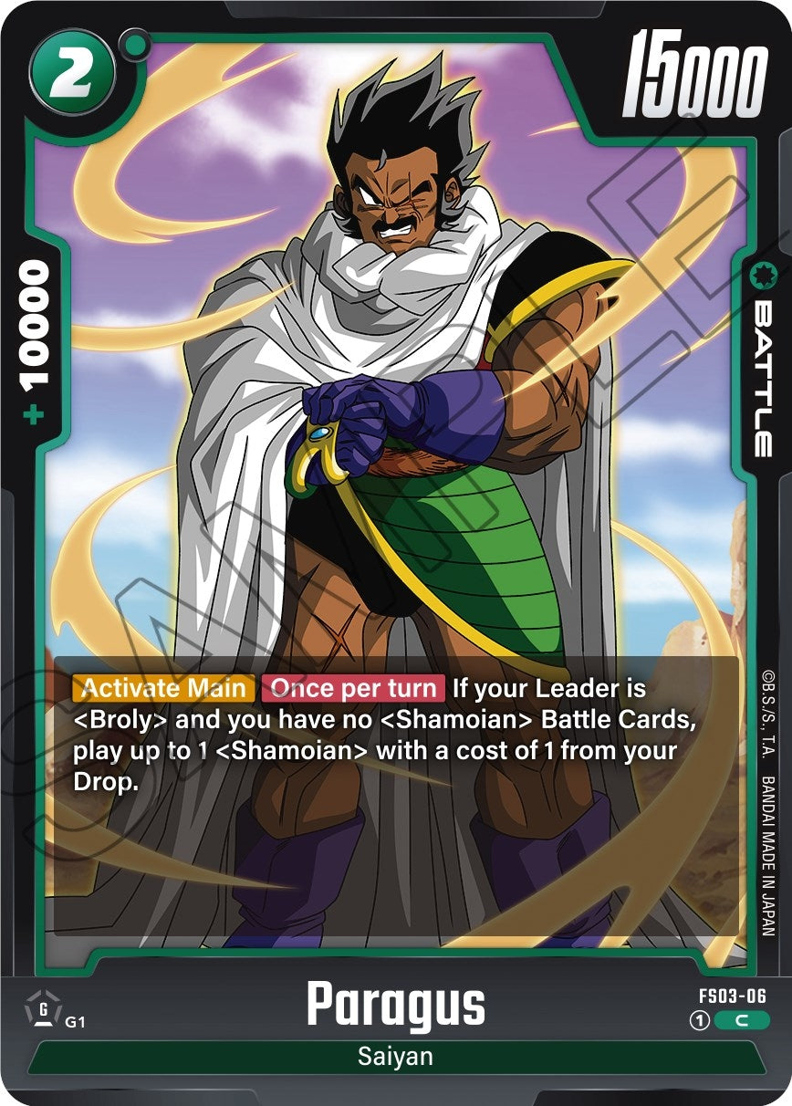 Image for Paragus - FS03-06 (Starter Deck 3: Broly) (FS03-06) - Dragon Ball Super: Fusion World