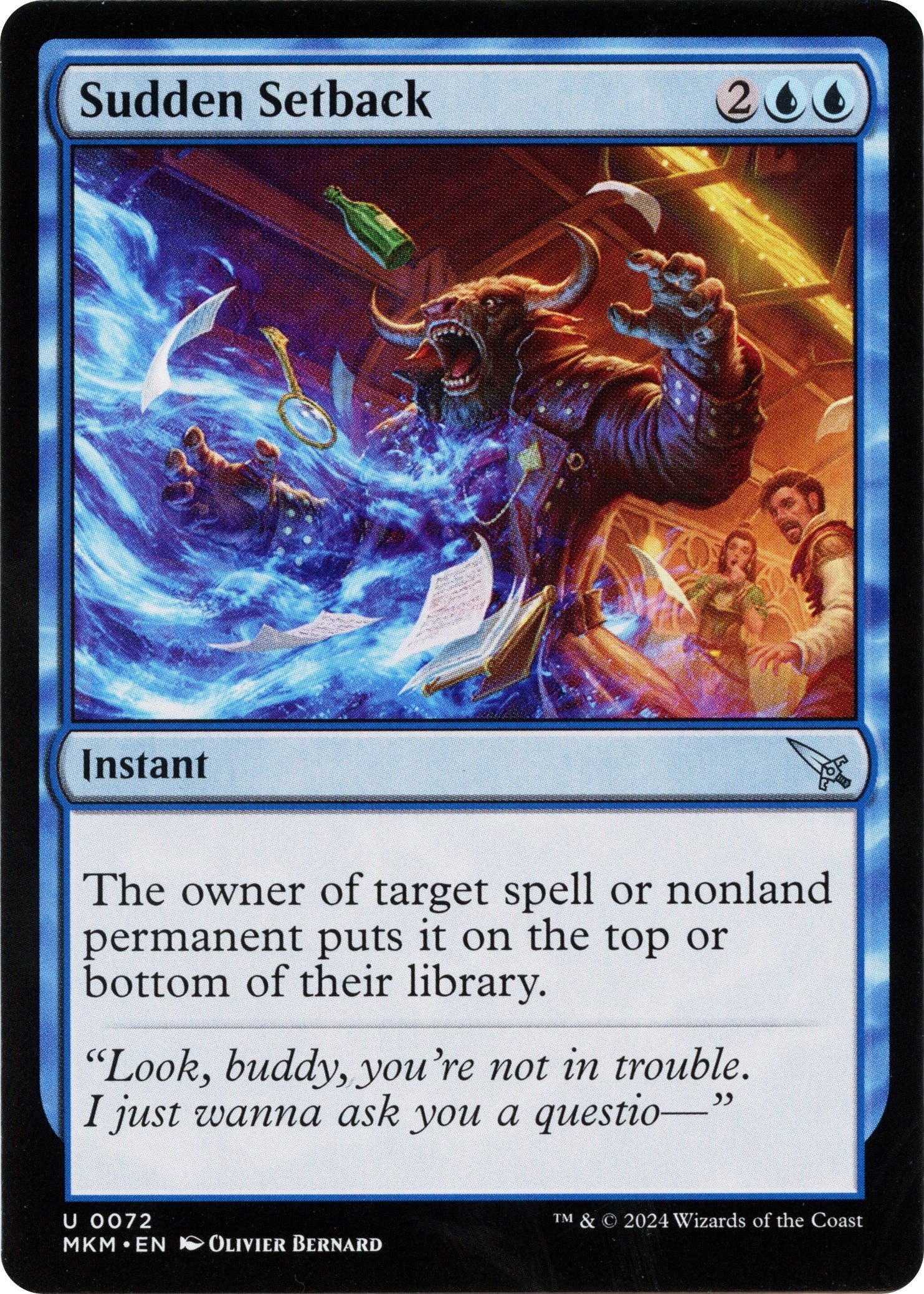 Image for Sudden Setback (a) (Murders at Karlov Manor) (72) - Magic: The Gathering