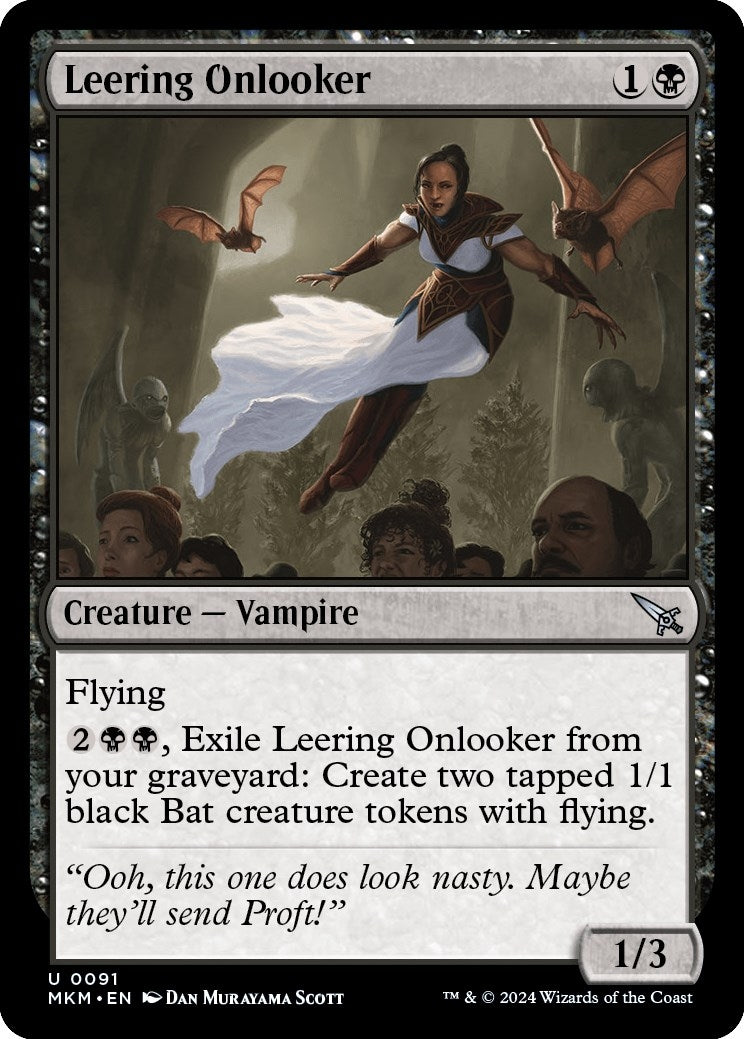 Image for Leering Onlooker (Murders at Karlov Manor) (91) - Magic: The Gathering