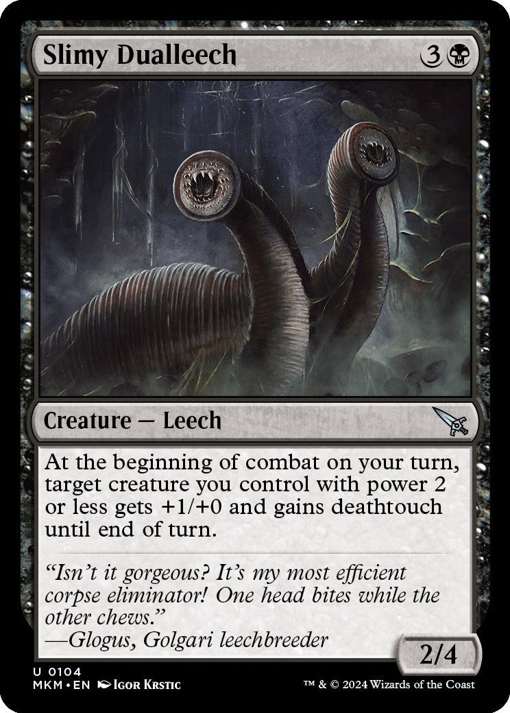 Image for Slimy Dualleech (Murders at Karlov Manor) (104) - Magic: The Gathering