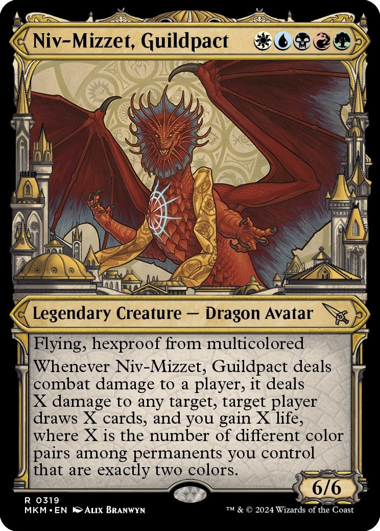 Image for Niv-Mizzet, Guildpact (Showcase) (319) (Murders at Karlov Manor) (319) - Magic: The Gathering