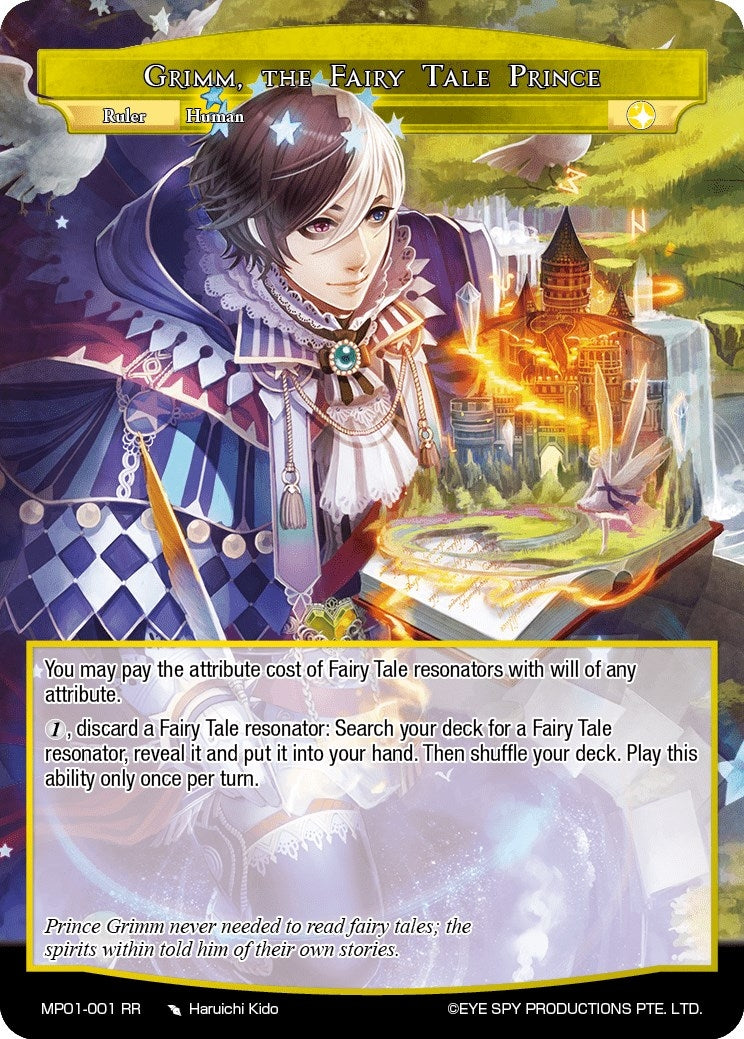 Image for Grimm, the Fairy Tale Prince (Masterpiece "Pilgrim-Memories") (MP01-001 RR) - Force of Will