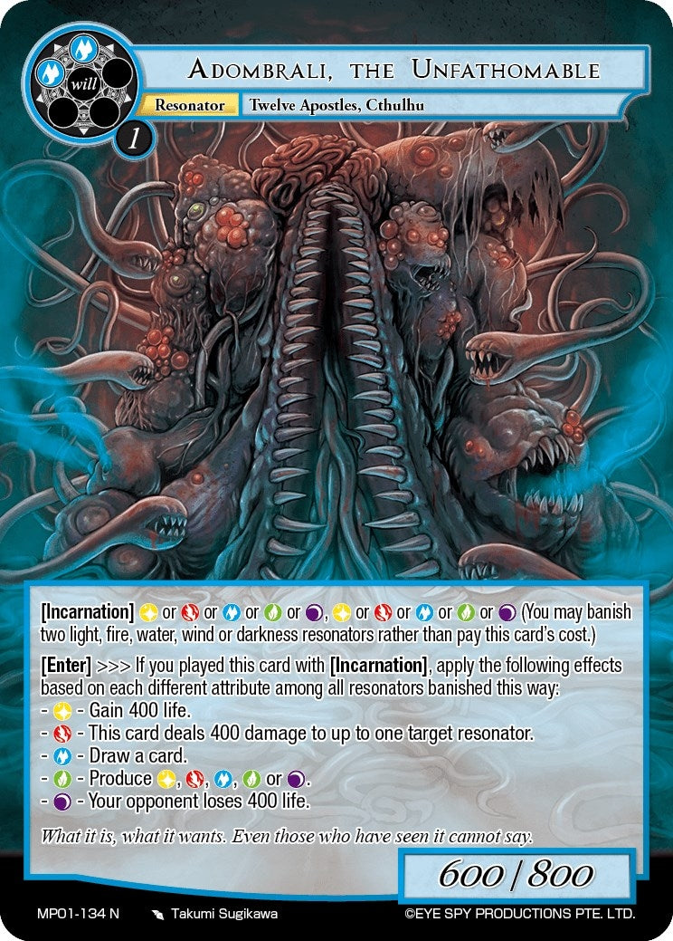 Image for Adombrali, the Unfathomable (Masterpiece "Pilgrim-Memories") (MP01-134 N) - Force of Will