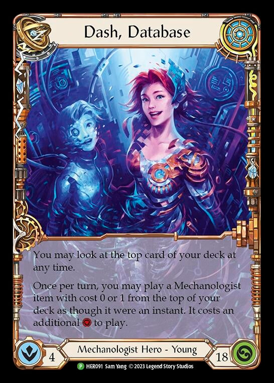Image for Dash, Database - HER091 (Flesh and Blood: Promo Cards) (HER091) - Flesh and Blood TCG