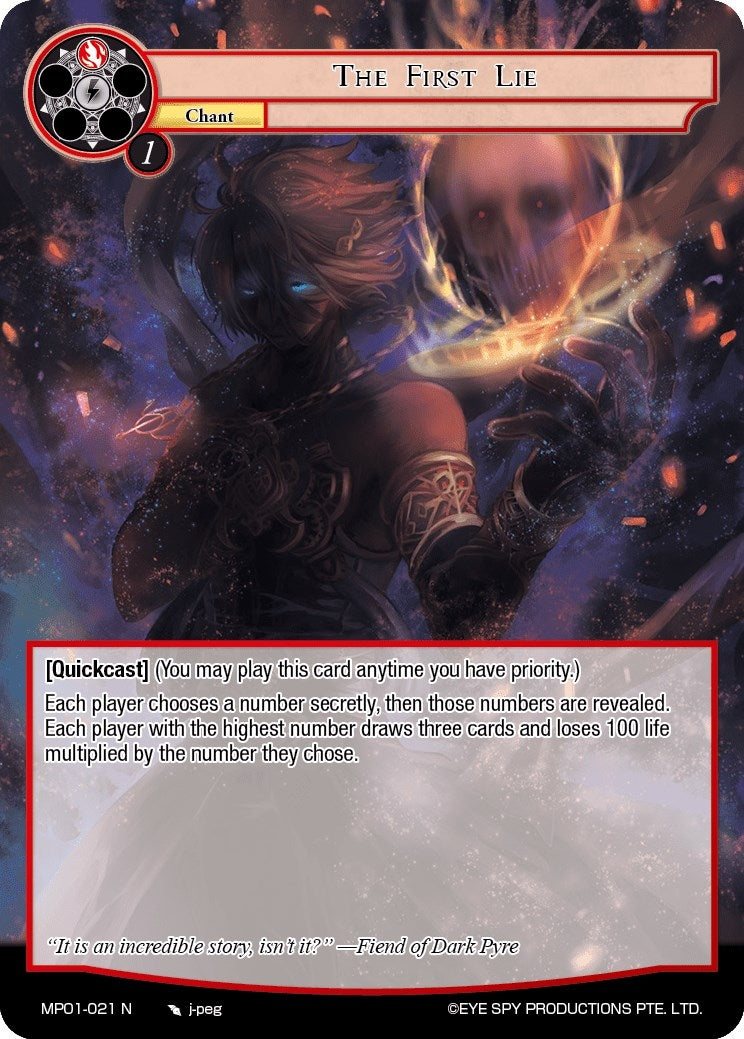 Image for The First Lie (Masterpiece "Pilgrim-Memories") (MP01-021 N) - Force of Will