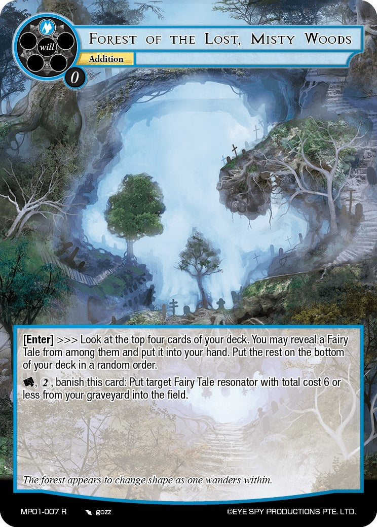 Image for Forest of the Lost, Misty Woods (Masterpiece "Pilgrim-Memories") (MP01-007 R) - Force of Will