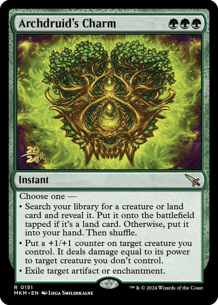 Image for Archdruid's Charm (Prerelease Cards) (151) - Magic: The Gathering