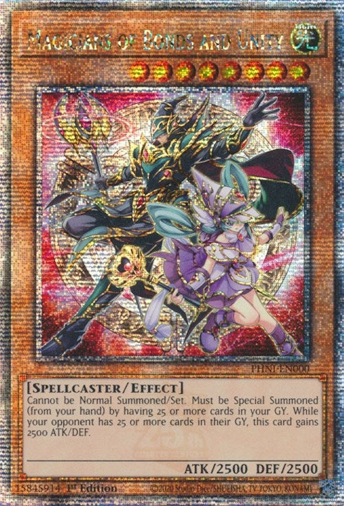 Image for Magicians of Bonds and Unity (Quarter Century Secret Rare) (Phantom Nightmare) (PHNI-EN000) - YuGiOh