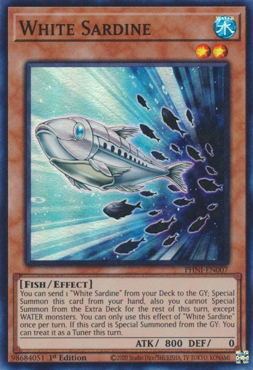 Image for White Sardine (Phantom Nightmare) (PHNI-EN007) - YuGiOh
