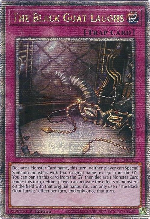 Image for The Black Goat Laughs (Quarter Century Secret Rare) (Phantom Nightmare) (PHNI-EN078) - YuGiOh