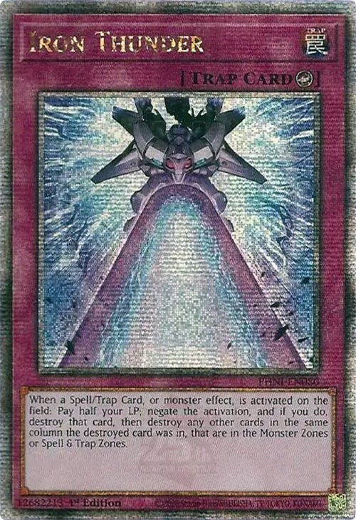 Image for Iron Thunder (Quarter Century Secret Rare) (Phantom Nightmare) (PHNI-EN080) - YuGiOh