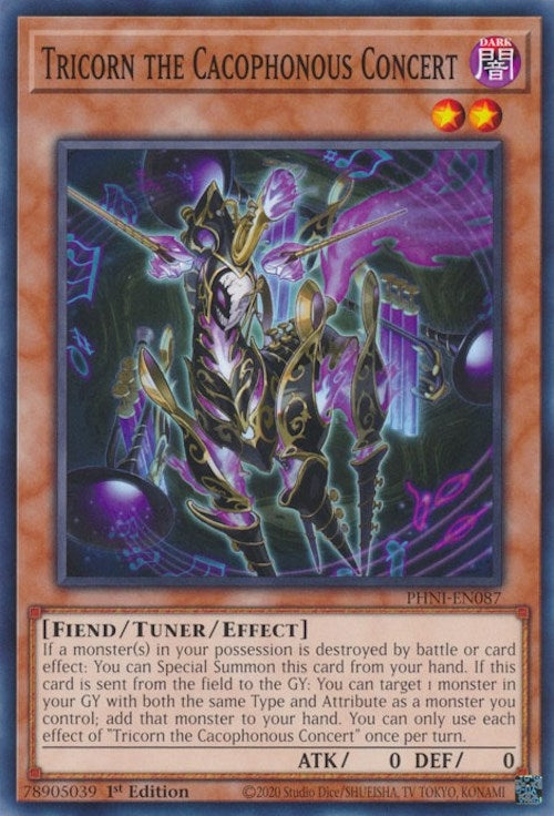 Image for Tricorn the Cacophonous Concert (Phantom Nightmare) (PHNI-EN087) - YuGiOh