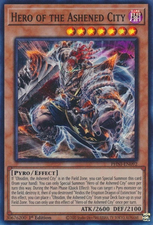 Image for Hero of the Ashened City (Phantom Nightmare) (PHNI-EN092) - YuGiOh