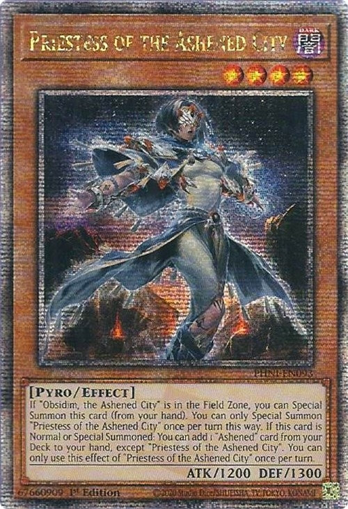 Image for Priestess of the Ashened City (Quarter Century Secret Rare) (Phantom Nightmare) (PHNI-EN093) - YuGiOh