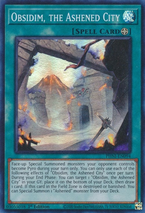 Image for Obsidim, the Ashened City (Phantom Nightmare) (PHNI-EN094) - YuGiOh