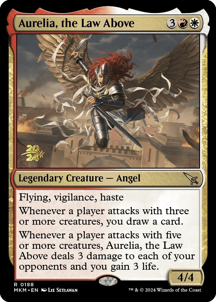 Image for Aurelia, the Law Above (Prerelease Cards) (188) - Magic: The Gathering