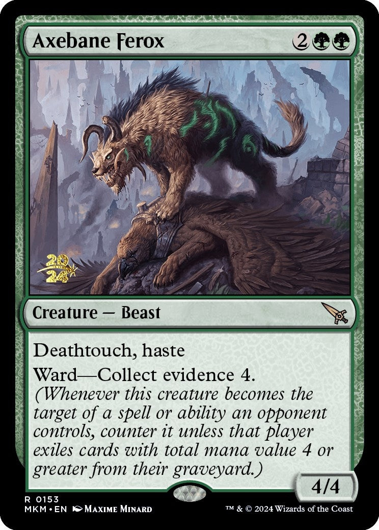 Image for Axebane Ferox (Prerelease Cards) (153) - Magic: The Gathering