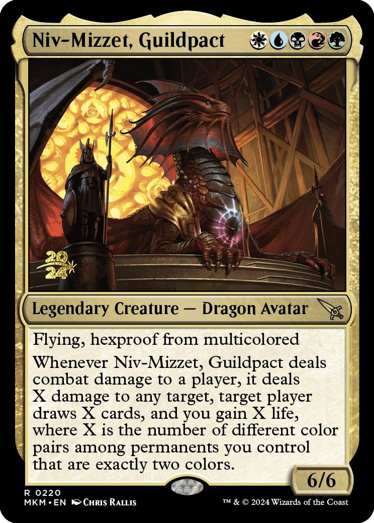 Image for Niv-Mizzet, Guildpact (Prerelease Cards) (220) - Magic: The Gathering