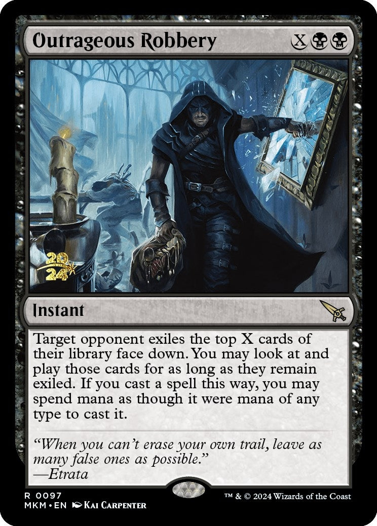 Image for Outrageous Robbery (Prerelease Cards) (97) - Magic: The Gathering
