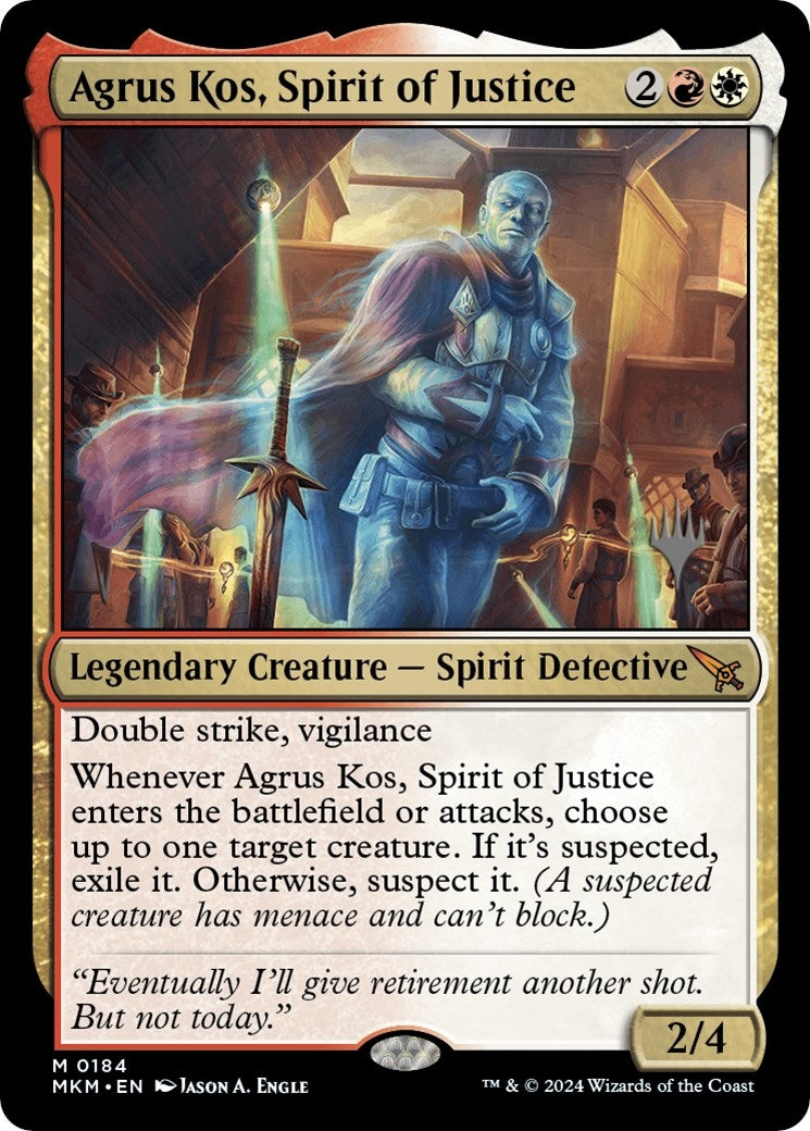 Image for Agrus Kos, Spirit of Justice (Promo Pack: Murders at Karlov Manor) (184) - Magic: The Gathering